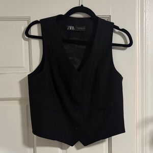 Zara Black Vest